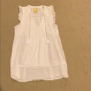 Maeve White Sleeveless Top